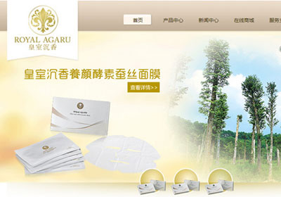 深圳網站建設案例(深圳市皇室沉香化妝品有限公司)