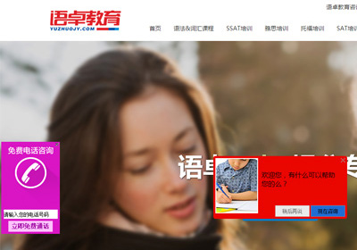 深圳網(wǎng)站建設(shè)案例(語卓教育)